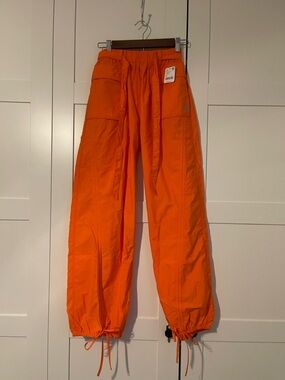 FP Movement Blood Orange In The Wildflowers Parachute Pants Size XS